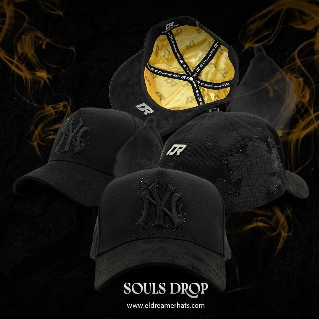 GORRA DREAMER HATS "NY" TOTAL BLACK