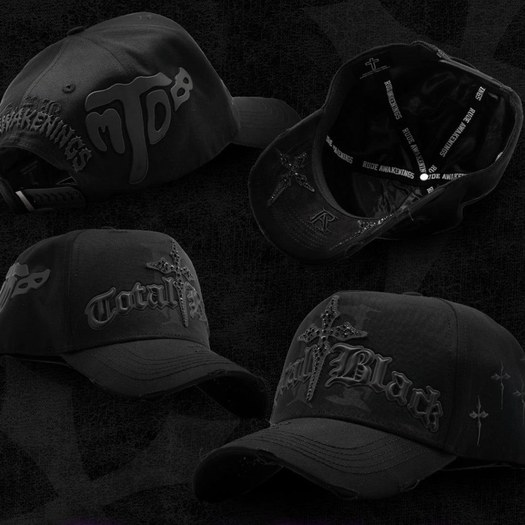 GORRA RUDE X TOMBOCHIO "Total Black"